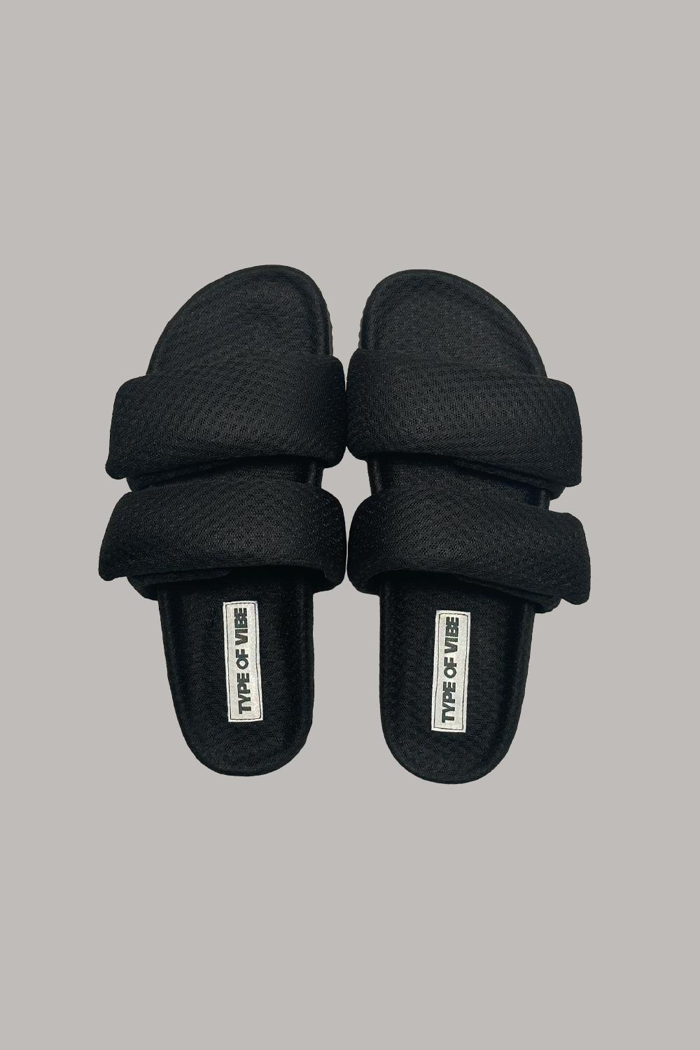 TWO STRAP SANDAL / BLACK