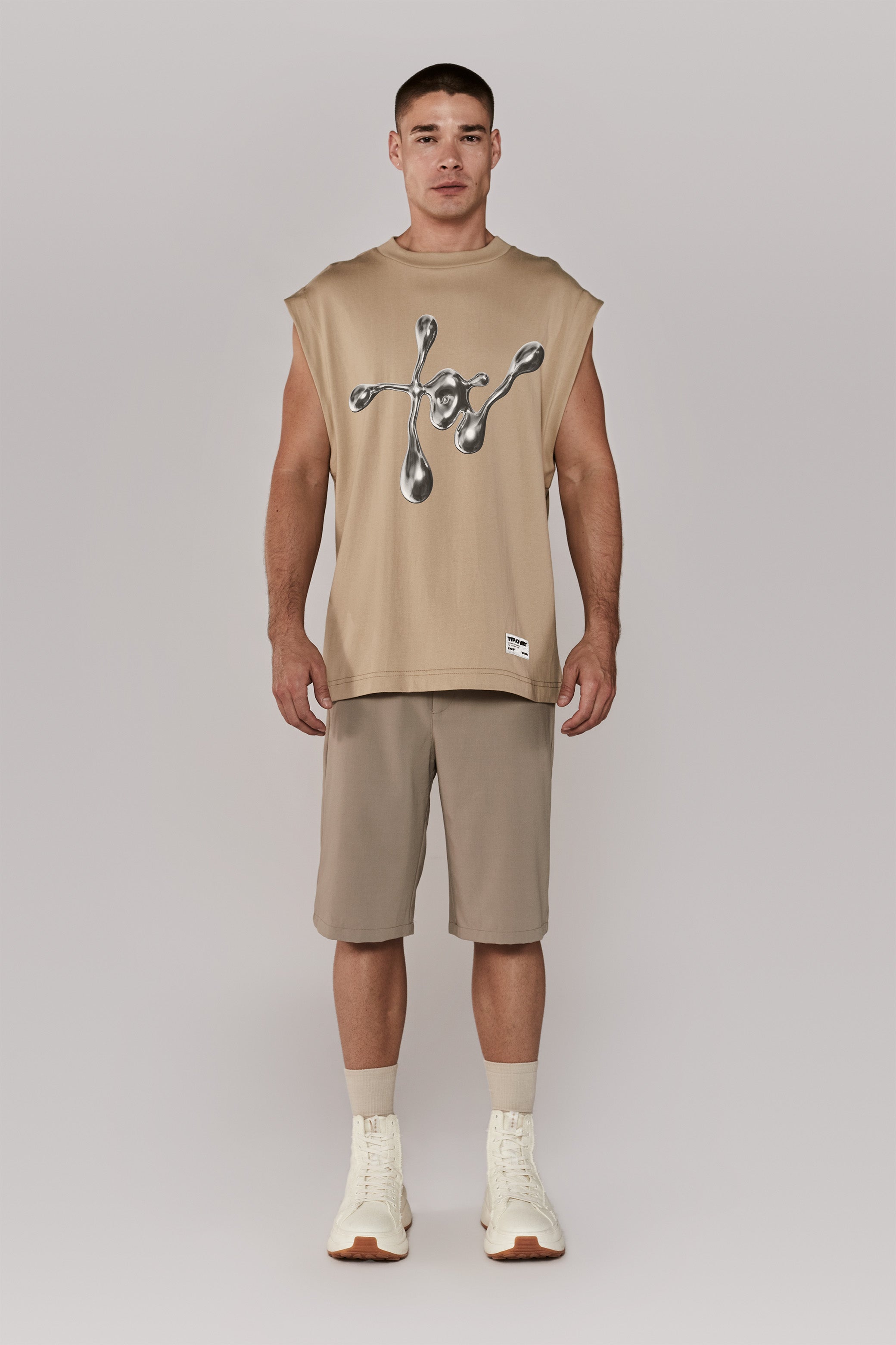 MONOGRAM TANK / CAMEL