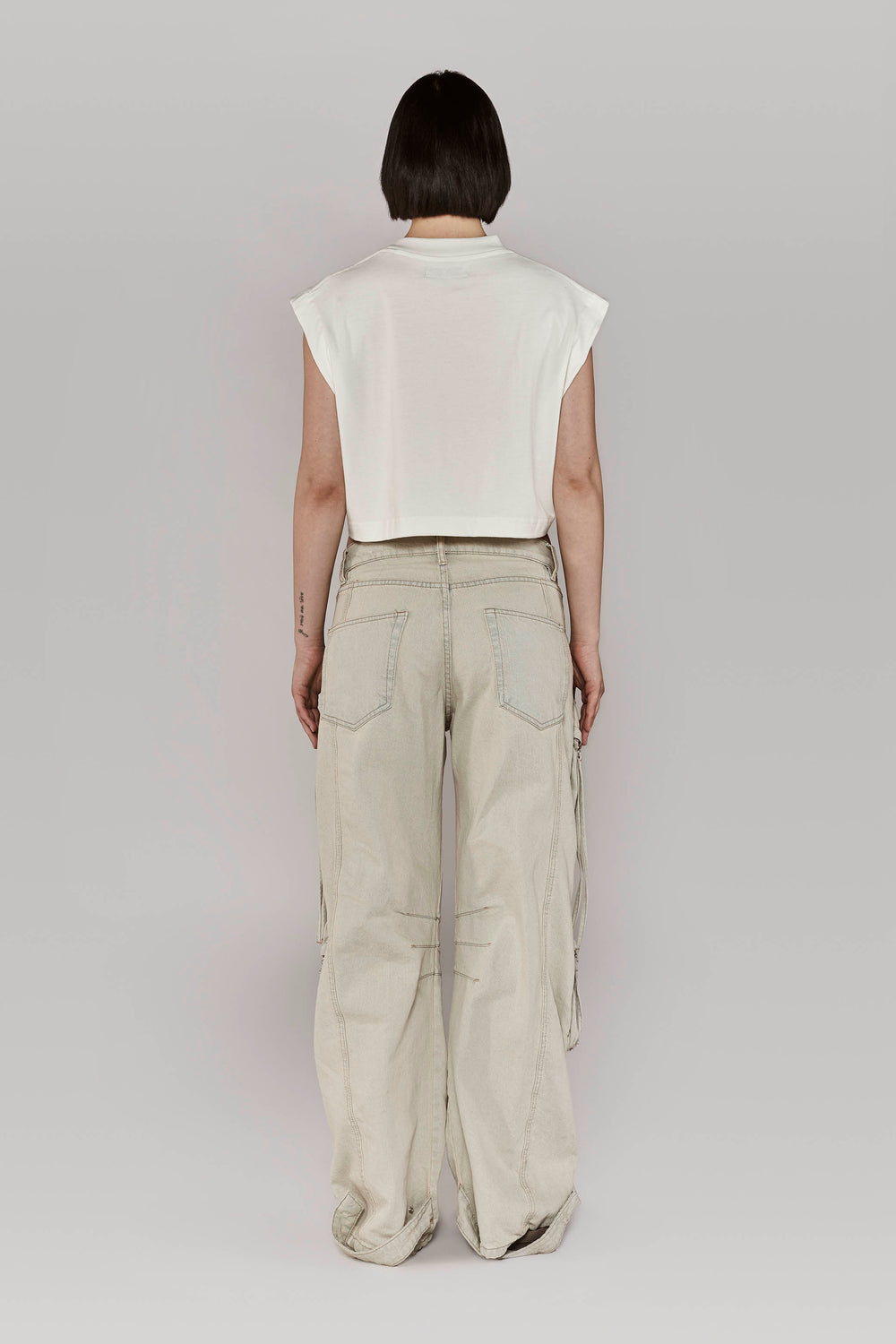 DIFFERENT TIMES CROP TOP / CREAM