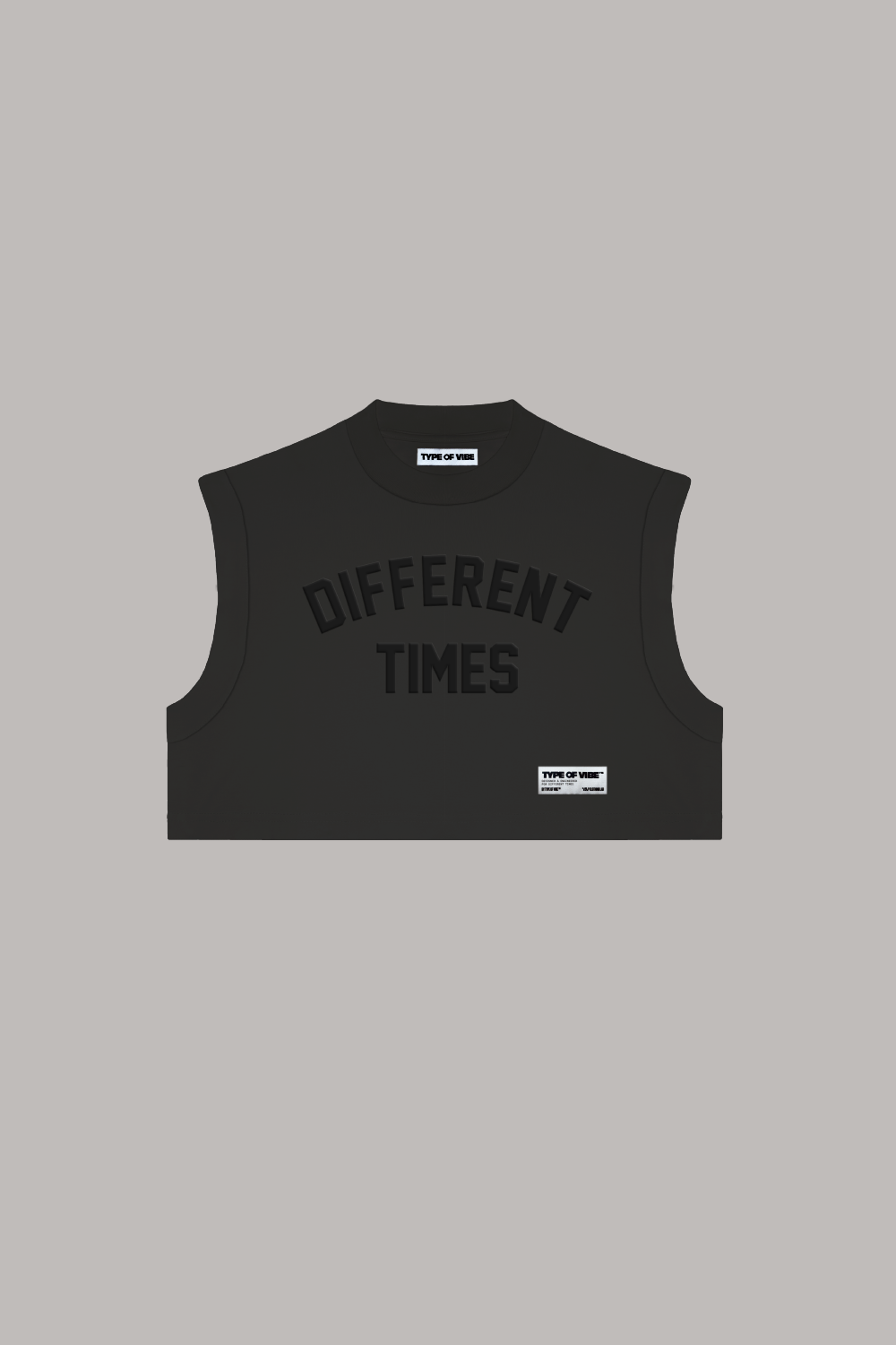 DIFFERENT TIMES CROP TOP / BLACK