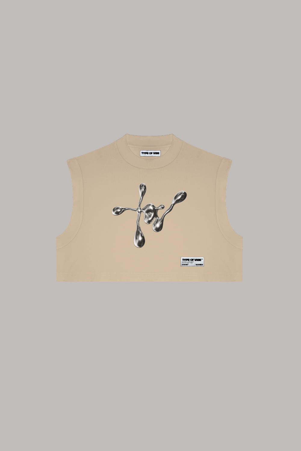 MONOGRAM CROP TOP / CAMEL
