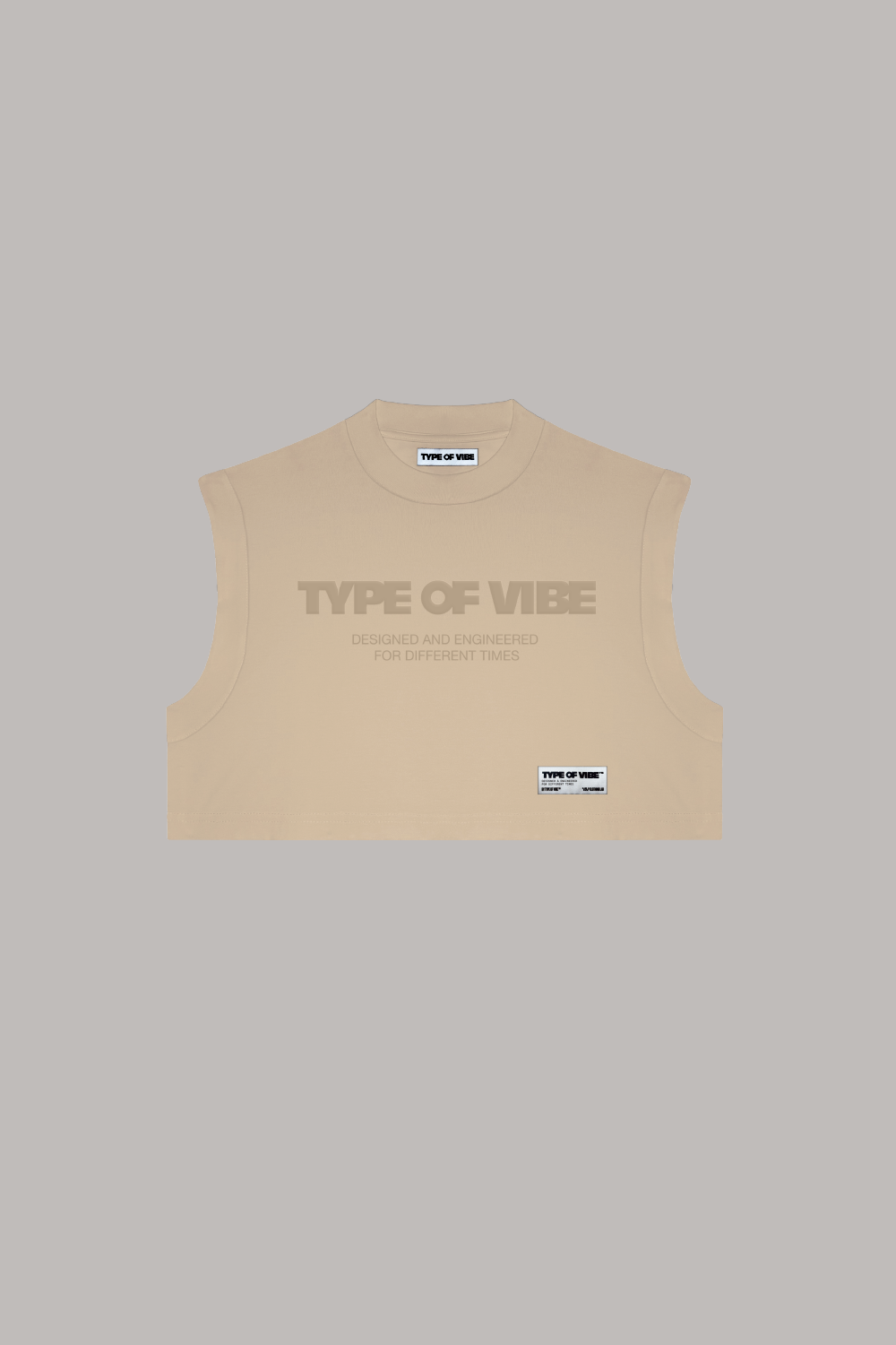 TYPE OF VIBE DT CROP TOP / CAMEL