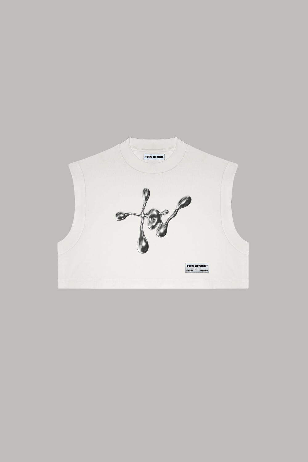 MONOGRAM CROP TOP / CREAM