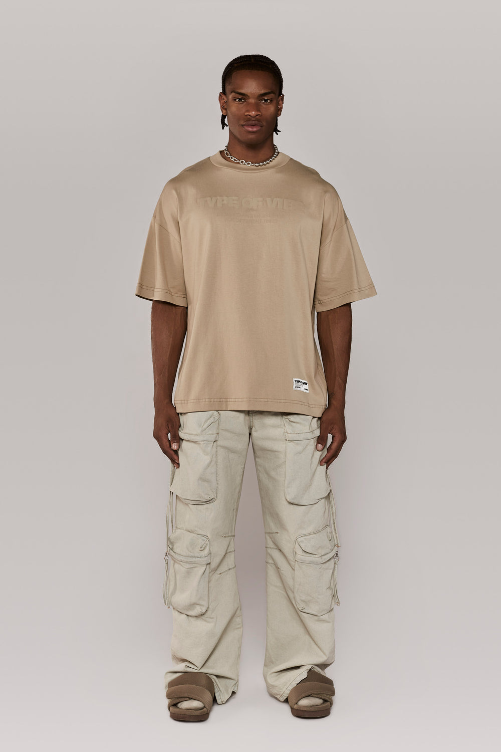 TYPE OF VIBE DT T-SHIRT / CAMEL