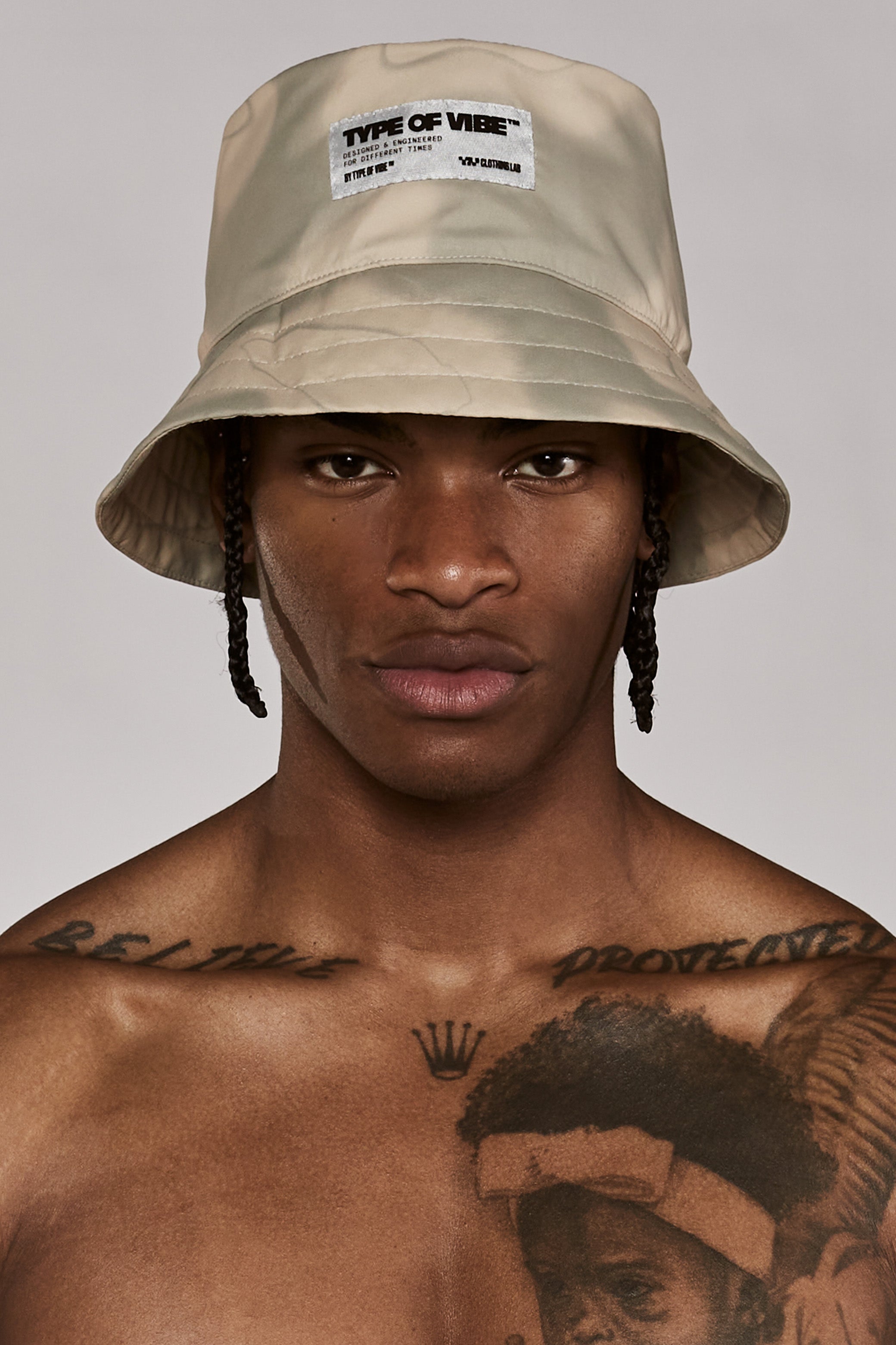 ADJUSTABLE BUCKET HAT / CAMO CAMEL