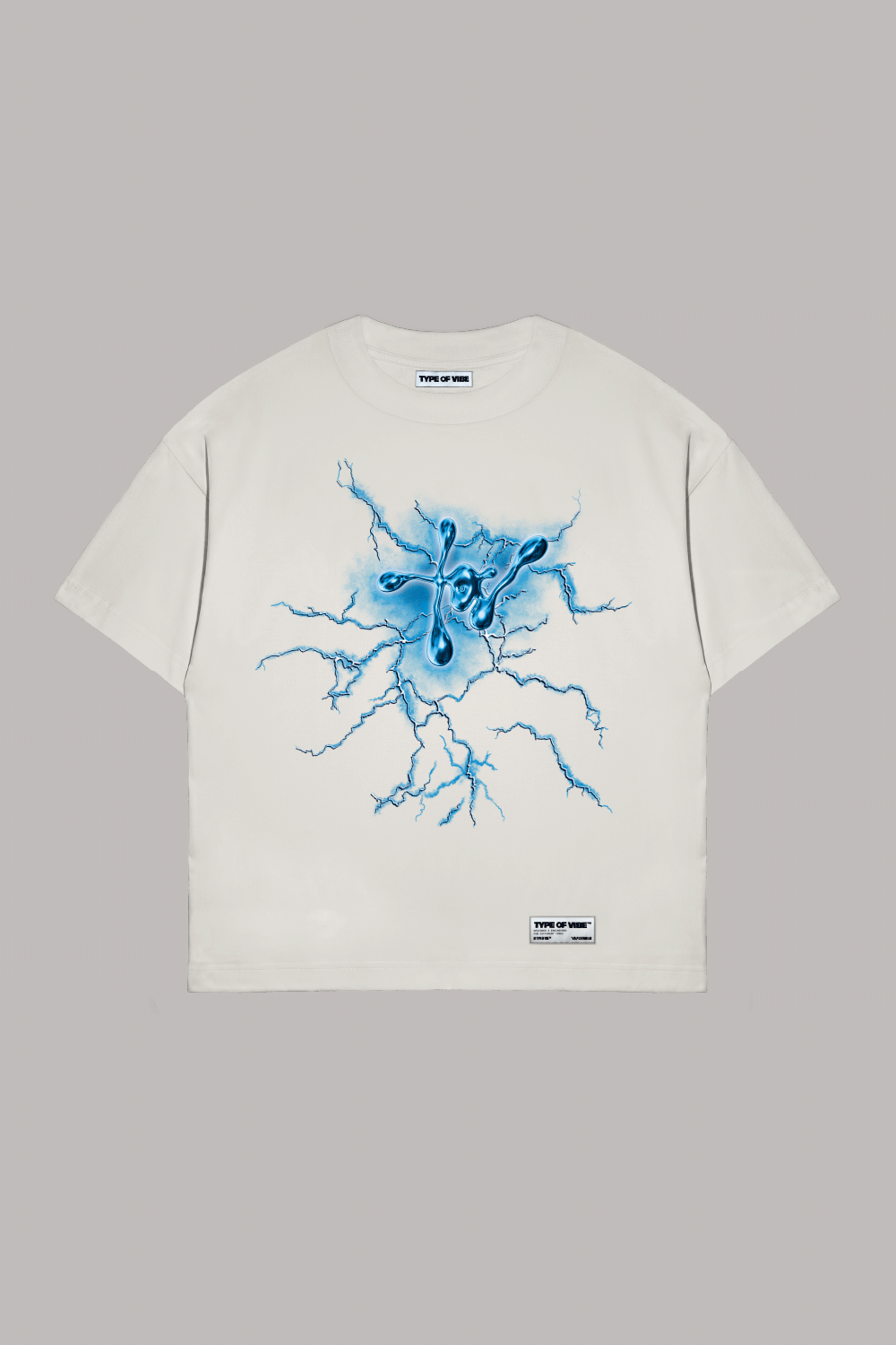 LIGHTNING T-SHIRT / CREAM